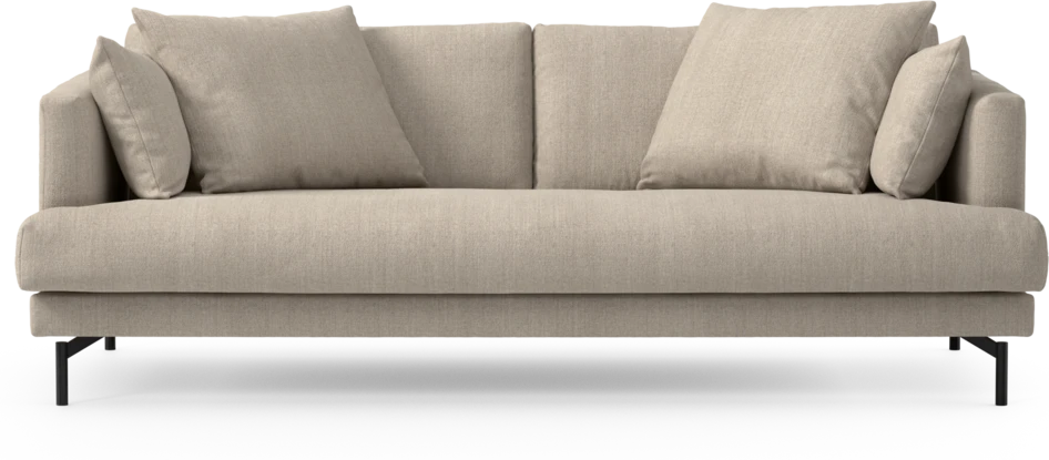 Harper - 3-sits soffa, hel dyna - Beige