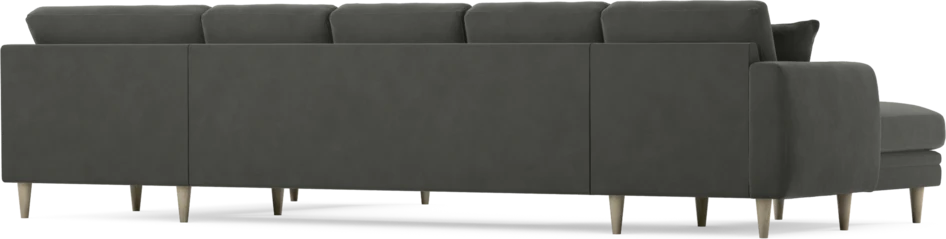 Eden - 3-sits soffa med schäslong vänster och divan höger - Grå