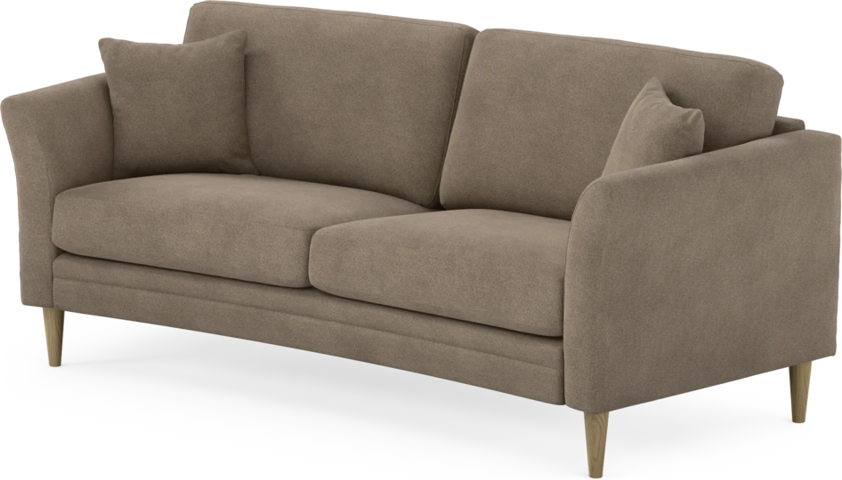 Eden - 2,5-sits soffa svängd - Brun