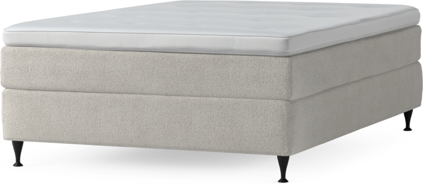 Delux Sense - Kontinentalsäng, enkelsäng 140 cm med bäddmadrass och sängben