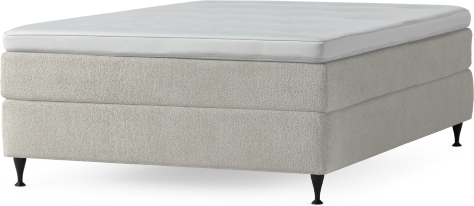 Delux Sense - Kontinentalsäng, enkelsäng 140 cm med bäddmadrass och sängben