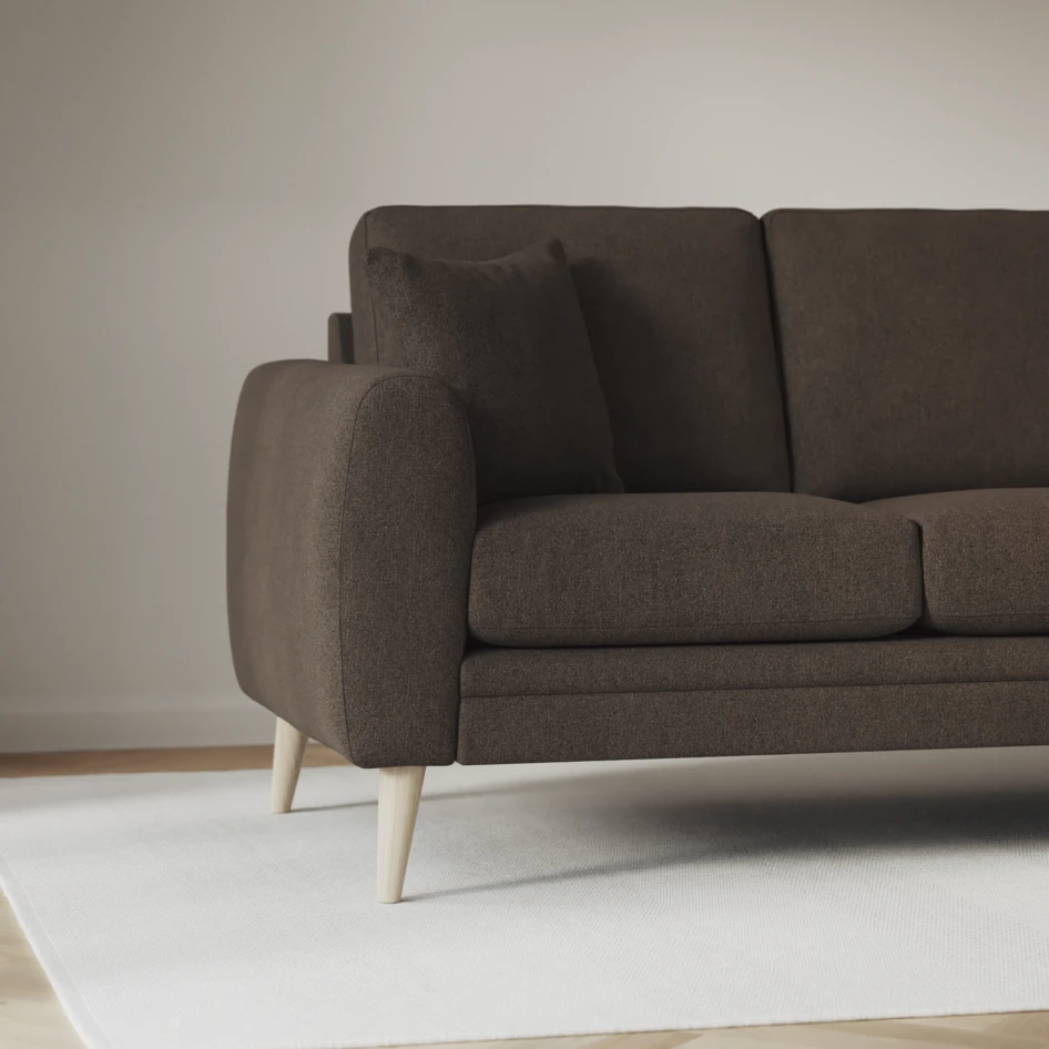 Eden - Hörnsoffa, 2+3-sits - Brun
