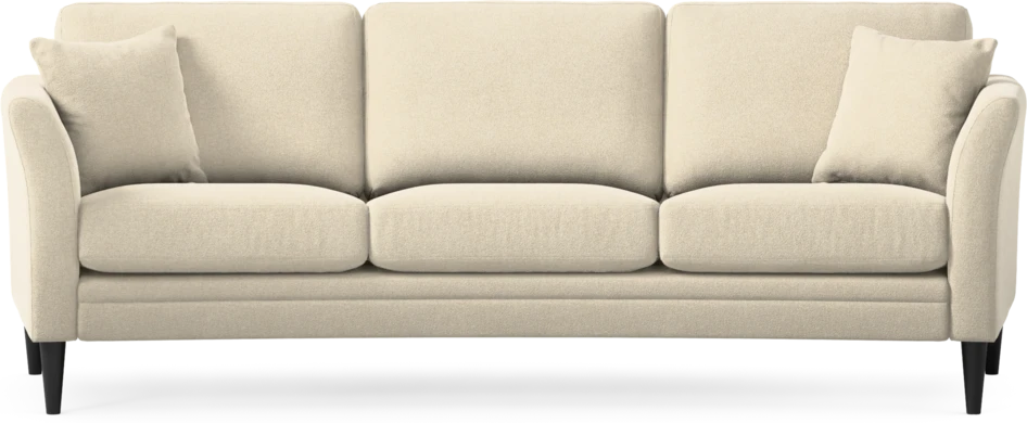 Eden - 3-sits soffa svängd - Beige