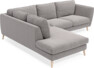 Madison - 2-sits soffa med divan vänster - Grå