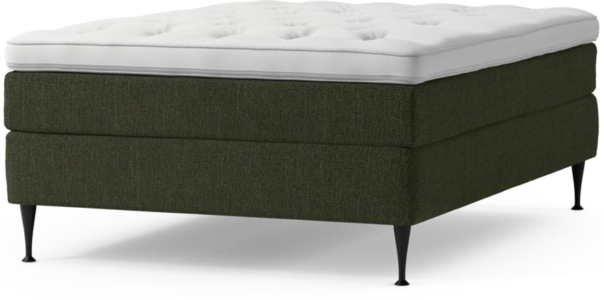 Delux Sense - Kontinentalsäng, enkelsäng 140 cm med bäddmadrass och sängben