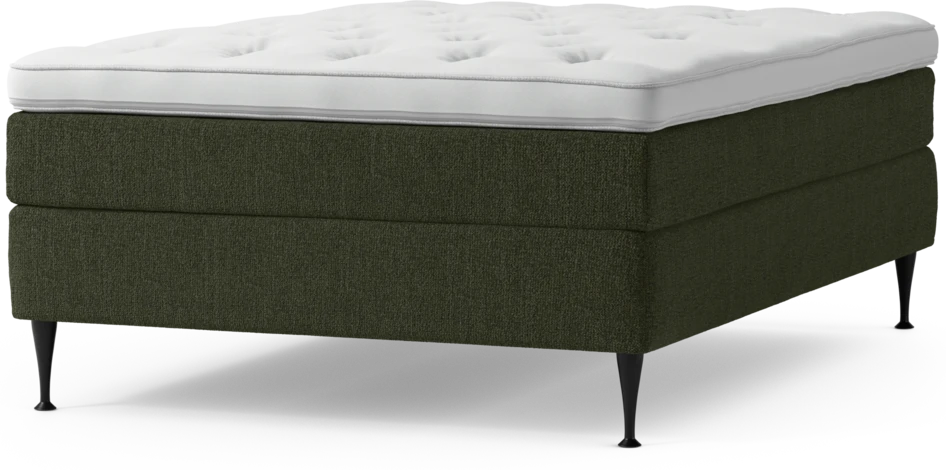 Delux Sense - Kontinentalsäng, enkelsäng 140 cm med bäddmadrass och sängben