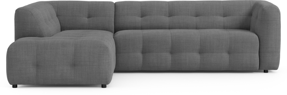 Bella - 3-sits soffa med divan vänster - Grå