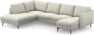 Madison Lux - 2-sits soffa med divan vänster och schäslong höger - Vit
