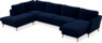 Bridge - 3-sits soffa med divan vänster och schäslong höger - Blå