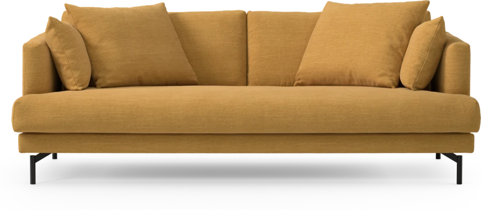 Harper - 3-sits soffa, hel dyna - Gul