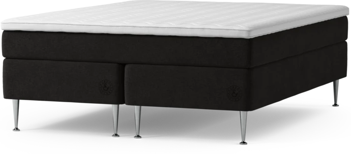 Asperö Comfort, Kontinentalsäng, dubbelsäng med bäddmadrass Comfort och sängben