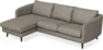 Madison Lux - 2-sits soffa med schäslong vänster - Grå