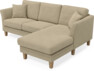 Eden - 2-sits soffa med schäslong - Beige