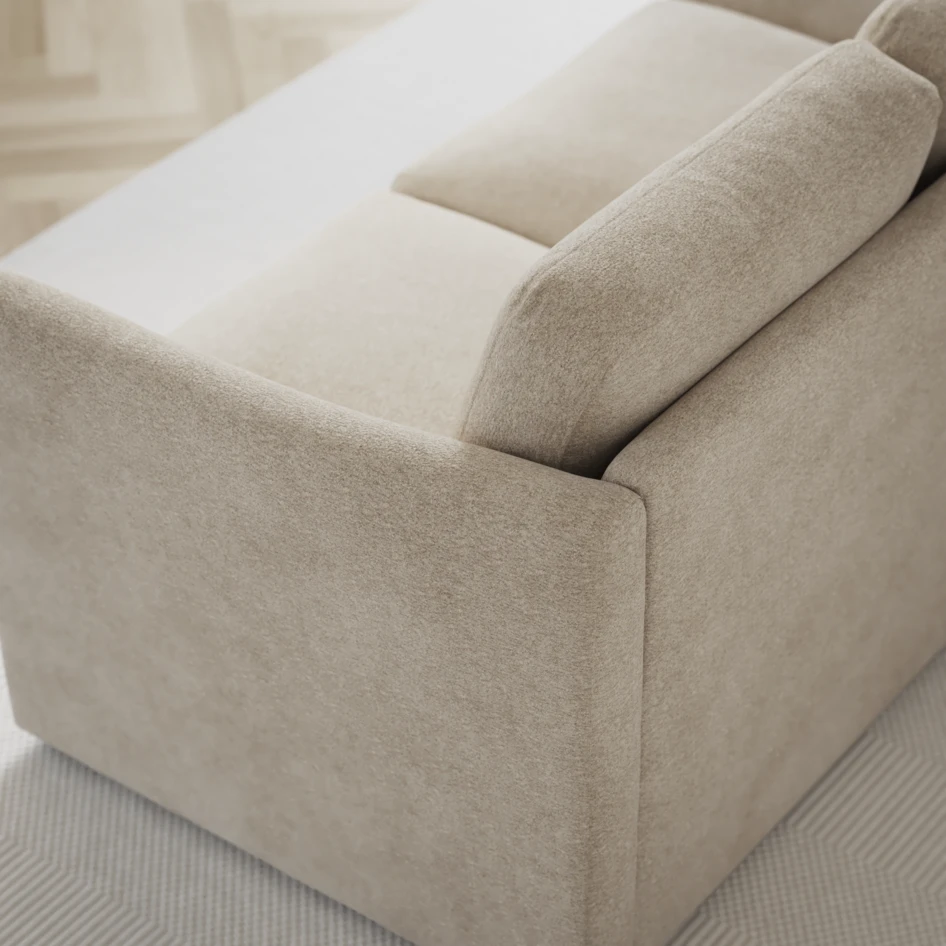 Öland - Bäddsoffa 3-sits, längsbäddad - Beige