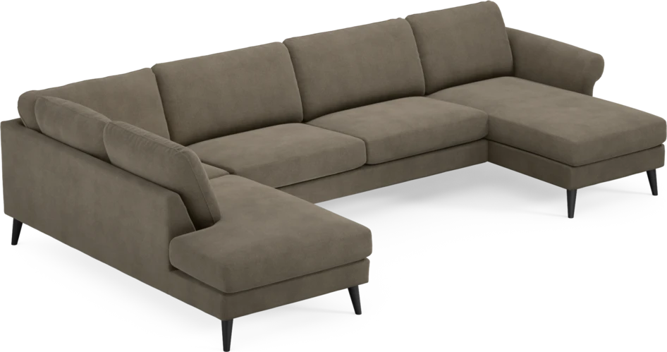 Bridge - 3-sits soffa med divan vänster och schäslong höger - Beige