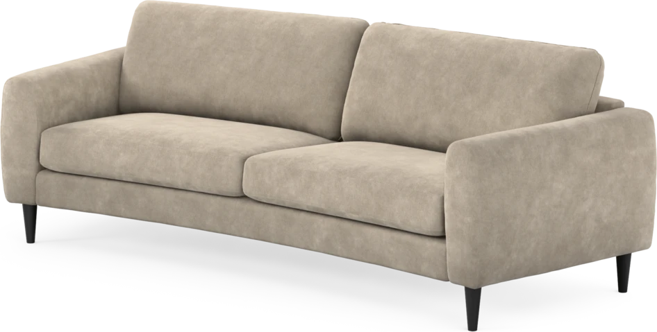 Bridge - 3-sits soffa svängd - Beige