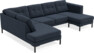 Rio - 3-sits soffa med divan vänster och schäslong höger - Blå