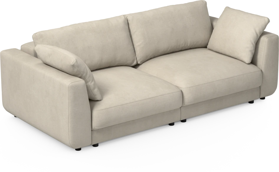 Amie - Bäddsoffa 3-sits - Vit