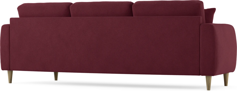 Eden - 3-sits soffa svängd - Röd