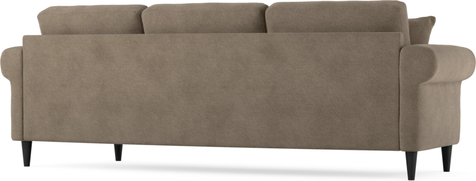 Eden - 3-sits soffa svängd - Brun