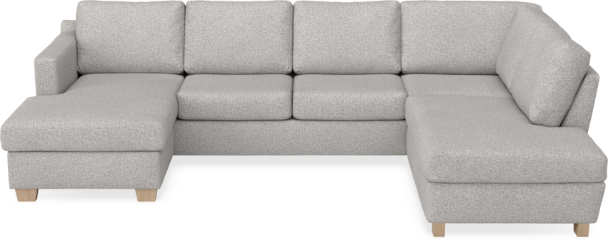 Friday - 3-sits soffa med schäslong vänster och divan höger - Vit