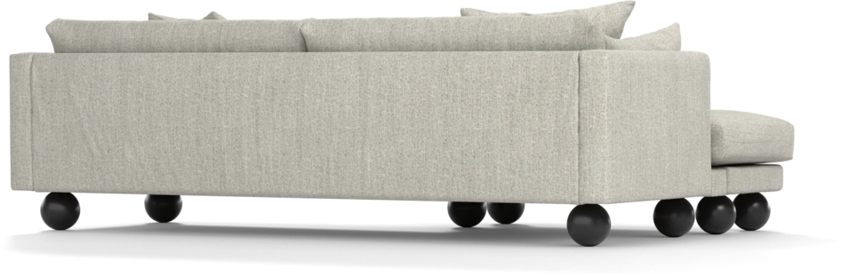 Harper - 4-sits med schäslong XL vänster - Vit