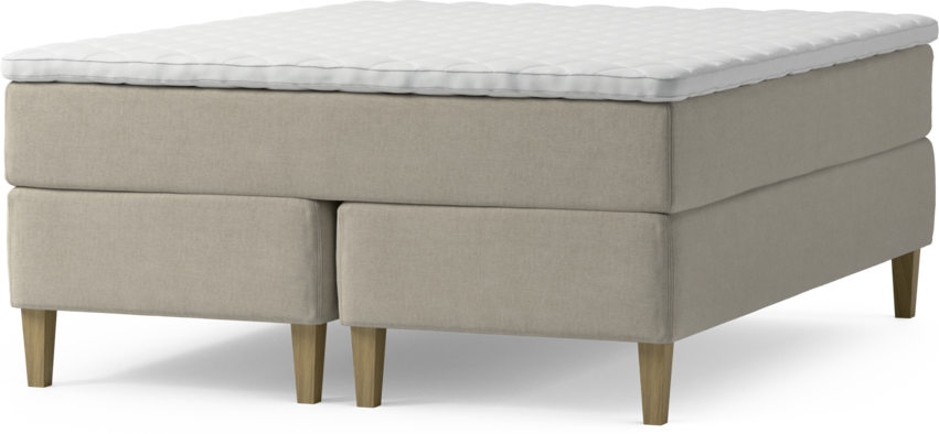 Delux Dream - Kontinentalsäng, dubbelsäng med bäddmadrass och sängben