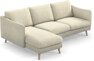Madison Lux - 2-sits soffa med schäslong vänster - Vit