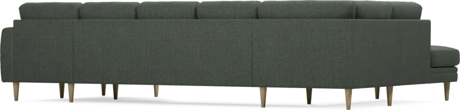 Eden - 3-sits soffa med divan vänster och schäslong höger - Grön