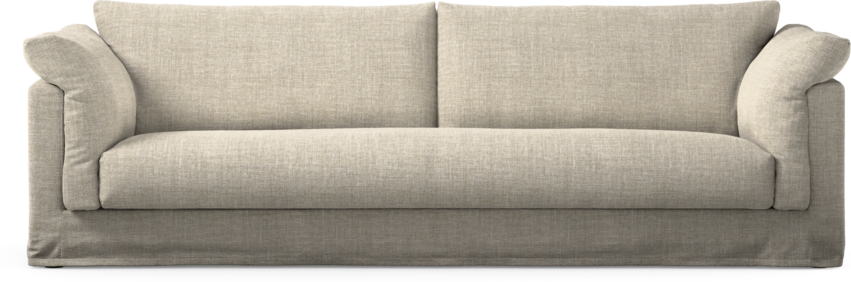 Cherrie - 4-sits soffa, hel dyna och kappa - Beige
