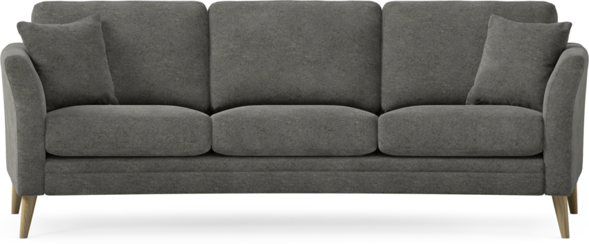 Eden - 3-sits soffa svängd - Grå