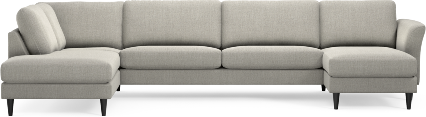 Bridge - 3-sits soffa med divan vänster och schäslong höger - Grå