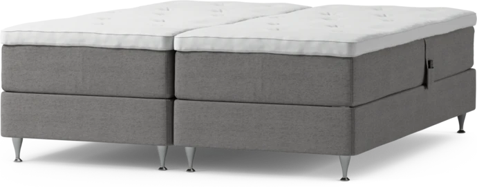 Delux Dream, Ställbar säng, dubbelsäng med bäddmadrass och sängben