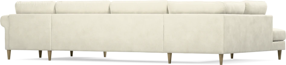 Bridge - 3-sits soffa med divan vänster och schäslong höger - Vit