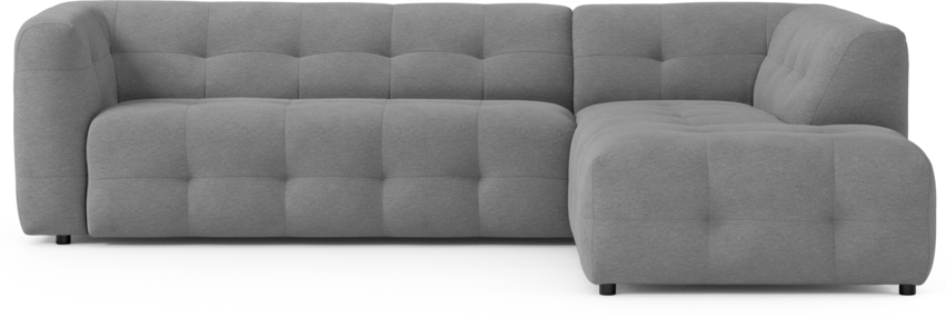 Bella - 3-sits soffa med divan höger - Grå