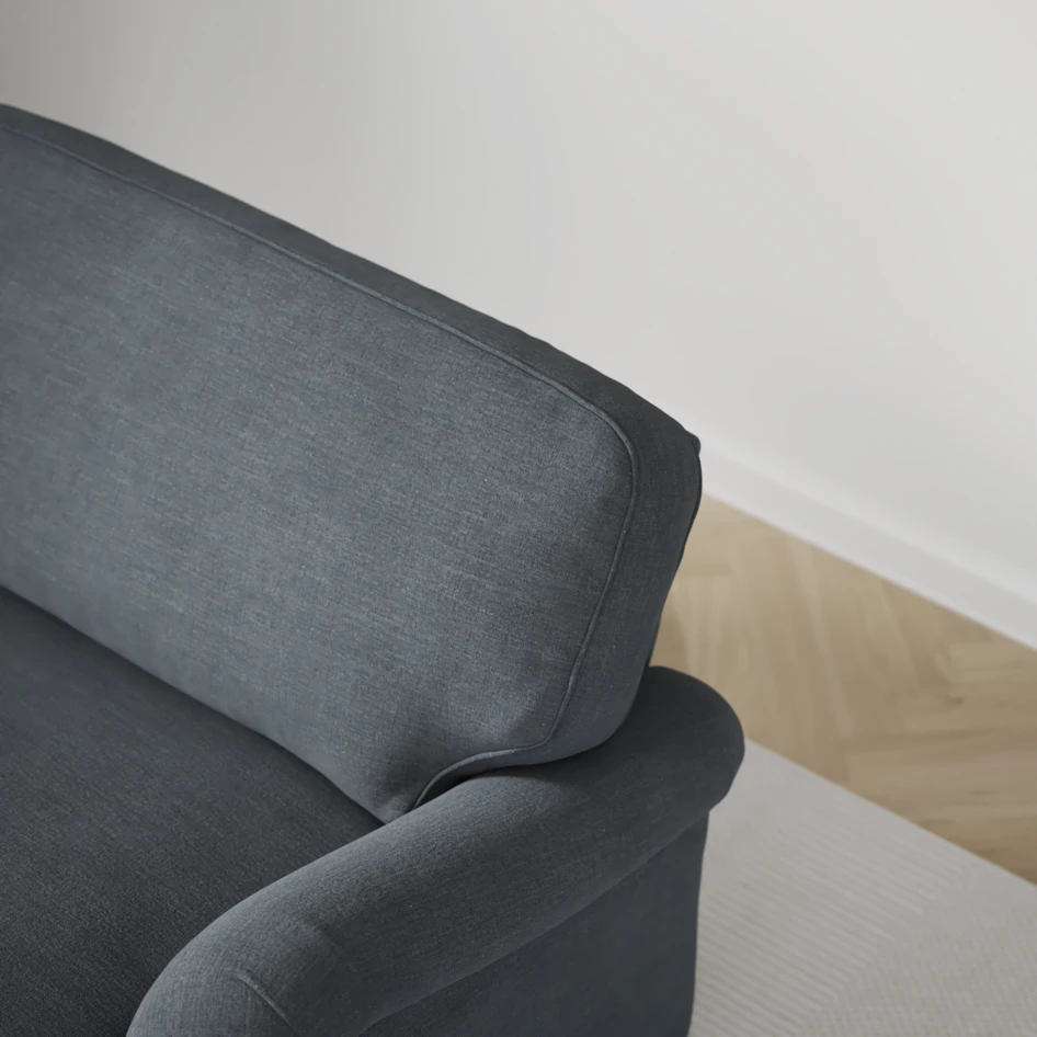 Oxford - 3-sits soffa svängd - Blå
