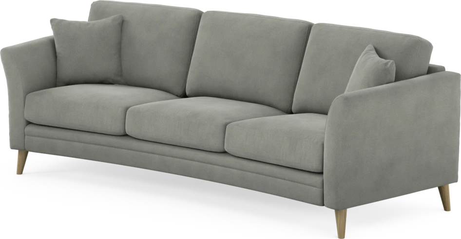 Eden - 3-sits soffa svängd - Grå