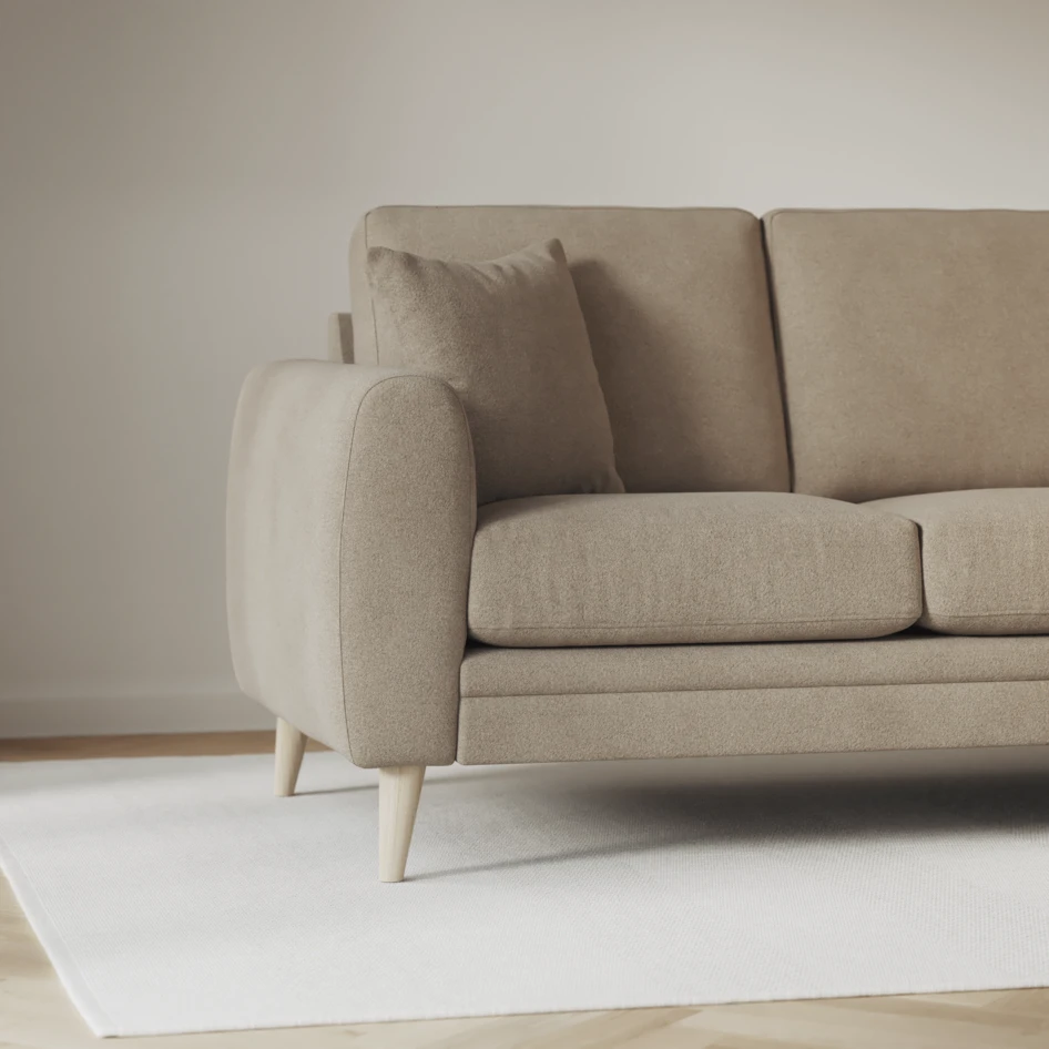Eden - 3-sits soffa med divan vänster och schäslong höger - Beige