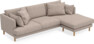 Harper - 4-sits med schäslong höger  - Beige
