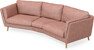 Madison - 3-sits soffa svängd, 90 cm - Röd