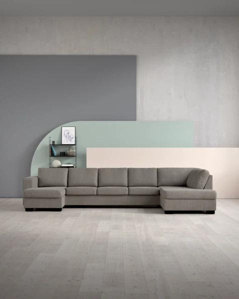 Nevada, 4-sits soffa med schäslong vänster och divan höger