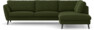Madison Lux - 3-sits soffa med divan höger - Grön