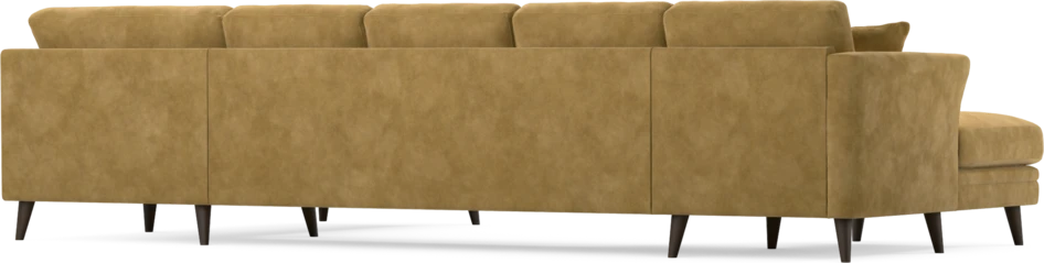 Eden - 3-sits soffa med schäslong vänster och divan höger - Gul