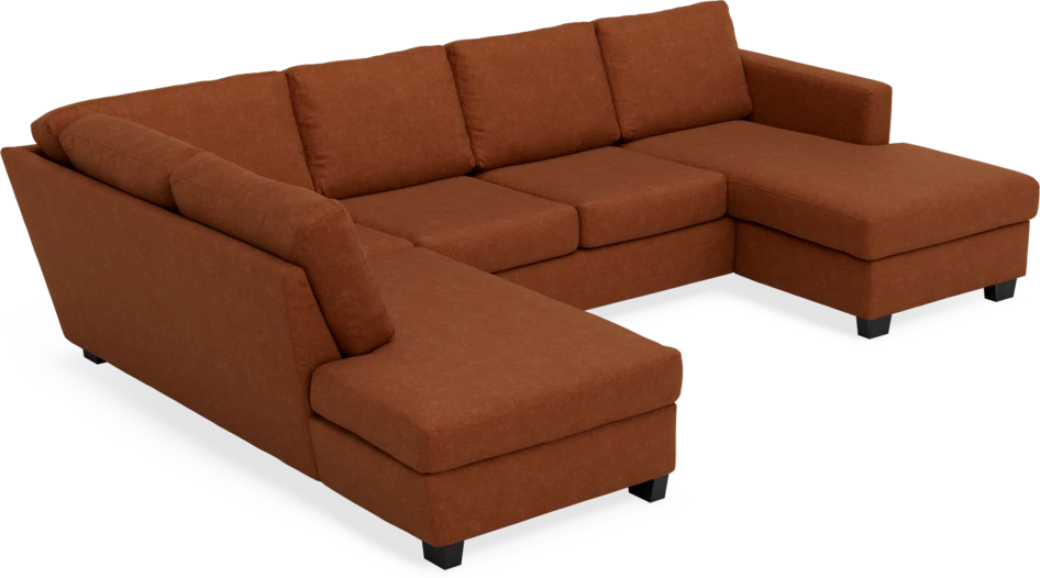 Friday - 3-sits soffa med divan vänster och schäslong höger - Orange