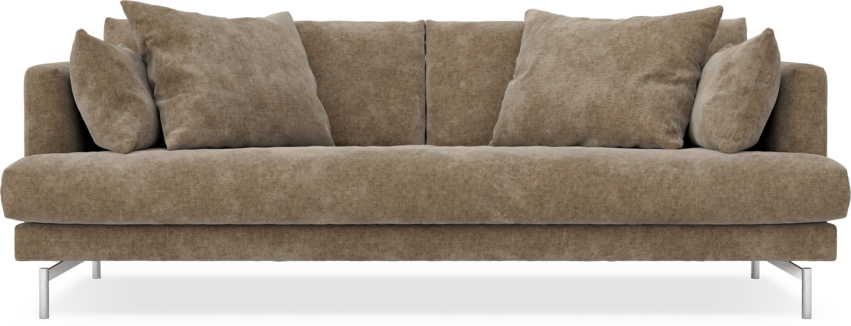 Harper - 3-sits soffa, hel dyna - Brun