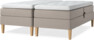 Delux Sense - Ställbar säng, dubbelsäng med bäddmadrass - Beige