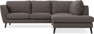 Madison - 2-sits soffa med divan höger - Grå