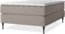 Delux Exclusive - Kontinentalsäng, enkelsäng 140 cm med bäddmadrass - Beige