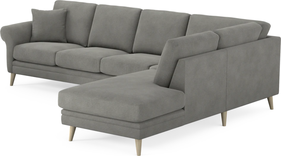 Eden - 3-sits soffa med divan - Grå