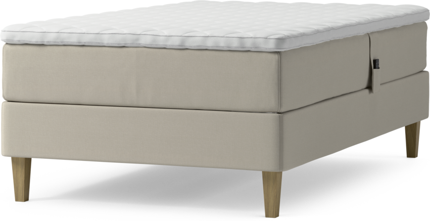 Delux Dream - Ställbar säng, enkelsäng med bäddmadrass och sängben